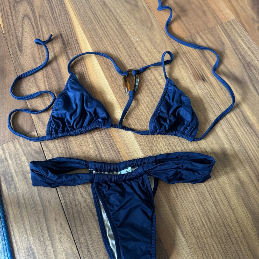 Brazilian triangle bikini with front tie